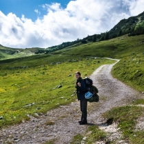 Droga do schroniska Karwendelhaus
