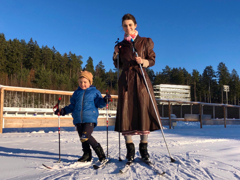 Lyžníci na Vysočina aréně
