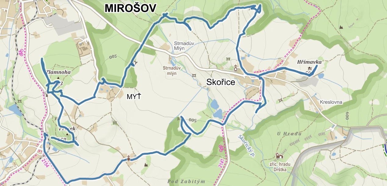 Putování po opevnění střelnice ve Skořicích