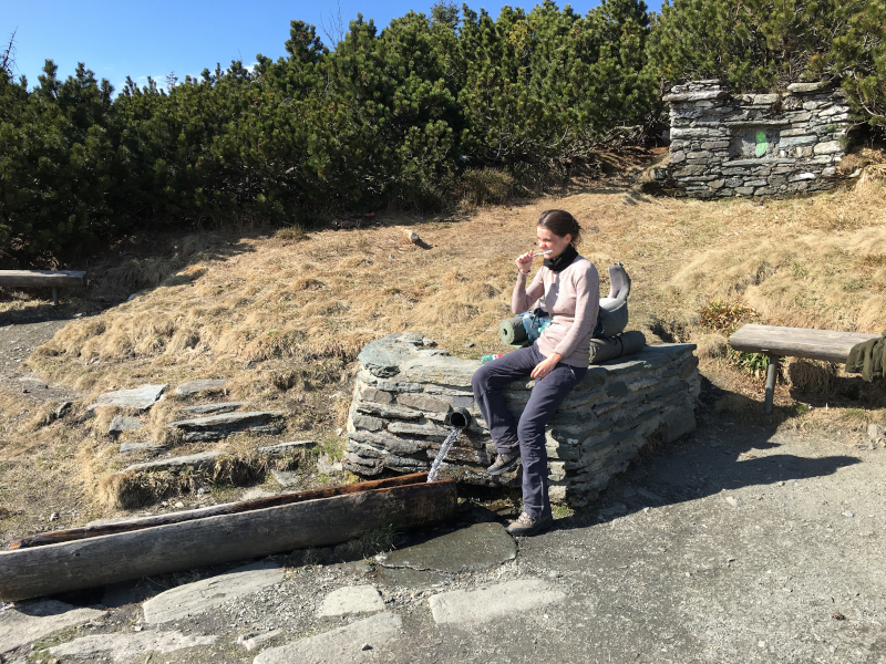 Ranní hygiena u Jelení studánky