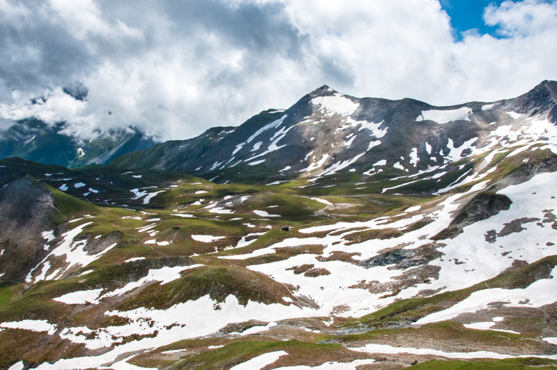 Tuxerské Alpy byly ještě plné sněhu