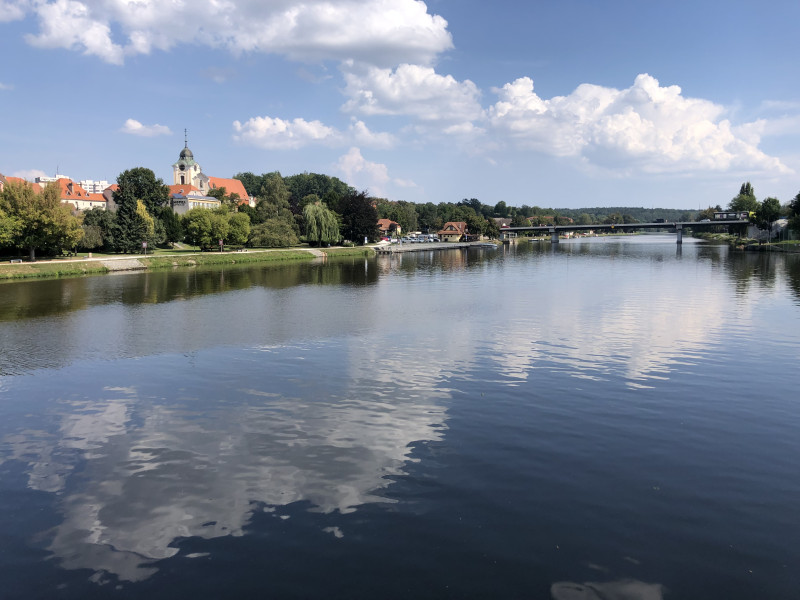 Týn nad Vltavou z mostu