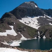 Jezero pod sedlem Col d´Arratille II