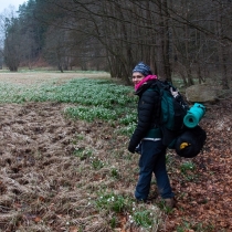 Maminka na bledulové louce v Podtrosecku