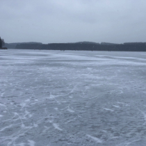 U Horní Plané byl nával bruslařů :-)