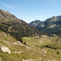 Údolí kolem chaty Wallon