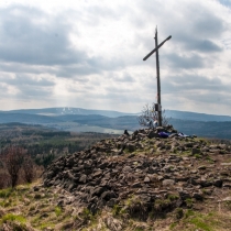 Vrchol Velkého Špičáku s výhledem na...