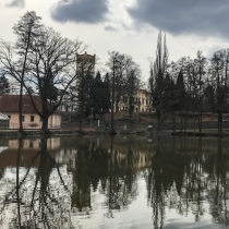 Zámek Kamenice od Hamerského rybníka